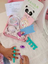 Load image into Gallery viewer, Kids Pamper Hamper: Mini Spa Kit, Pamper Party, Glam Kit, Nail Art, Girls Birthday Party, Kids Party Favors, Tween Gift Box, Girl Spa Set