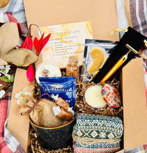 Load image into Gallery viewer, Hygge Gift Box: Spa Gift Set, Thank You Gift Box, Holiday Gift Box, Gift for Mom, Gift for Dad, Care Package, Ceramic Mug, Sympathy Gift Box