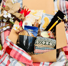 Load image into Gallery viewer, Hygge Gift Box: Spa Gift Set, Thank You Gift Box, Holiday Gift Box, Gift for Mom, Gift for Dad, Care Package, Ceramic Mug, Sympathy Gift Box