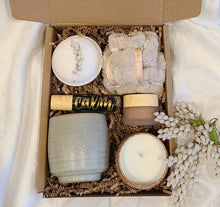 Load image into Gallery viewer, Self-Love Spa Gift Set Collection: Handmade Wellness Spa kit, Organic, Selfcare Gift box, Pamper gift