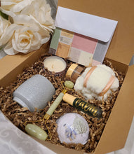 Load image into Gallery viewer, Self-Love Spa Gift Set Collection: Handmade Wellness Spa kit, Organic, Selfcare Gift box, Pamper gift