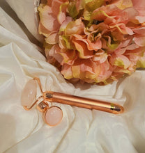 Load image into Gallery viewer, Rose Gold Giftbox: Luxury Spa Kit,  Pink Pamper Hamper, Vibrating Facial Roller, Self Care, Mom Gift, Spa Gift Set, Anniversary Gift Wife