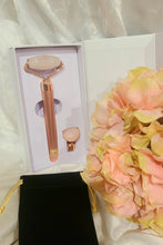 Load image into Gallery viewer, Rose Gold Giftbox: Luxury Spa Kit,  Pink Pamper Hamper, Vibrating Facial Roller, Self Care, Mom Gift, Spa Gift Set, Anniversary Gift Wife